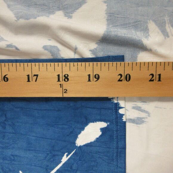 CLARA SUN WOO Crushed Silk Knit Center Slit Maxi Dress Sz M 12 Blue White Floral - Picture 11 of 15